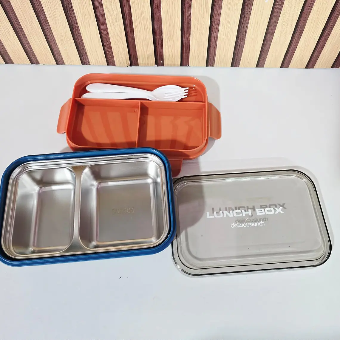 TUPPER PARA ALIMENTOS CON INTERIOR ACERO INOXIDABLE MOD # 6529A 6