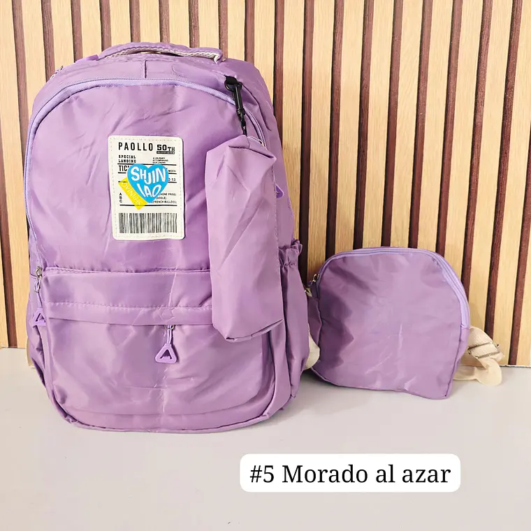 COMBO MOCHILA SHJINIAO MOD# 888-1 7