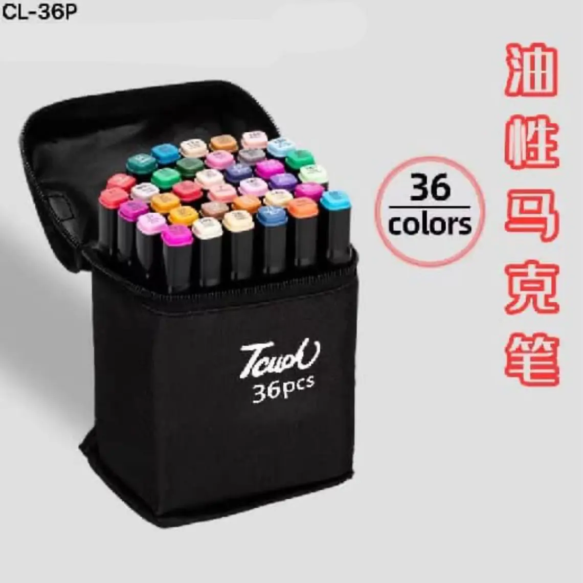 SET DE 36 PLUMONES TOUCH DOBLE PUNTA MOD# CL-36P✨ 1