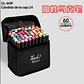 SET DE 60 PLUMONES TOUCH DOBLE PUNTA MOD# CL-60P✨ - Miniatura 1