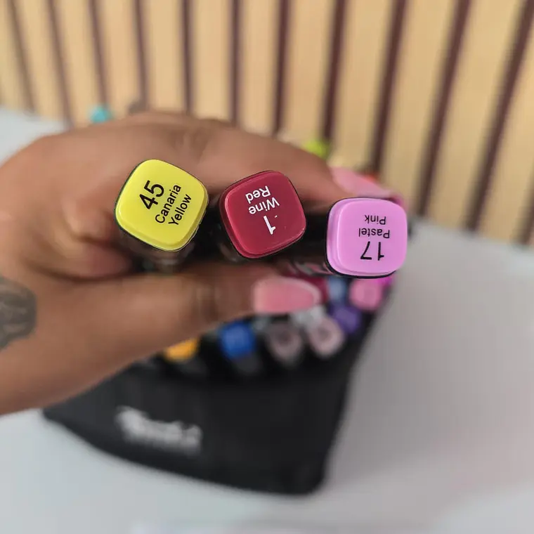 SET DE 80 PLUMONES TOUCH DOBLE PUNTA MOD# CL-80P✨ 5