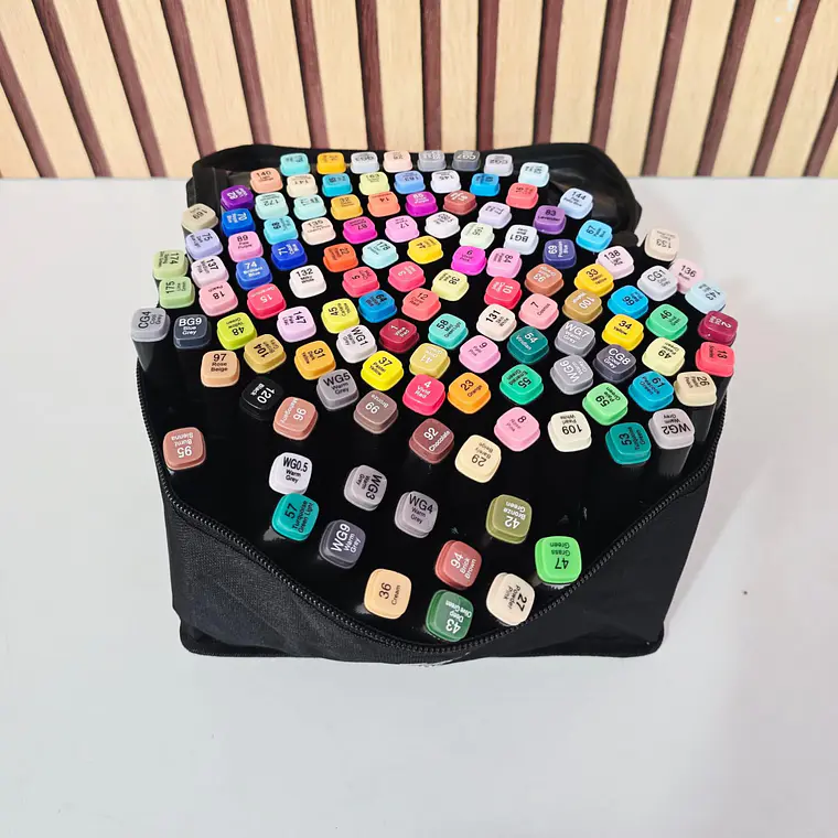 SET DE 120 PLUMONES TOUCH DOBLE PUNTA MOD# CL-120P✨ 3