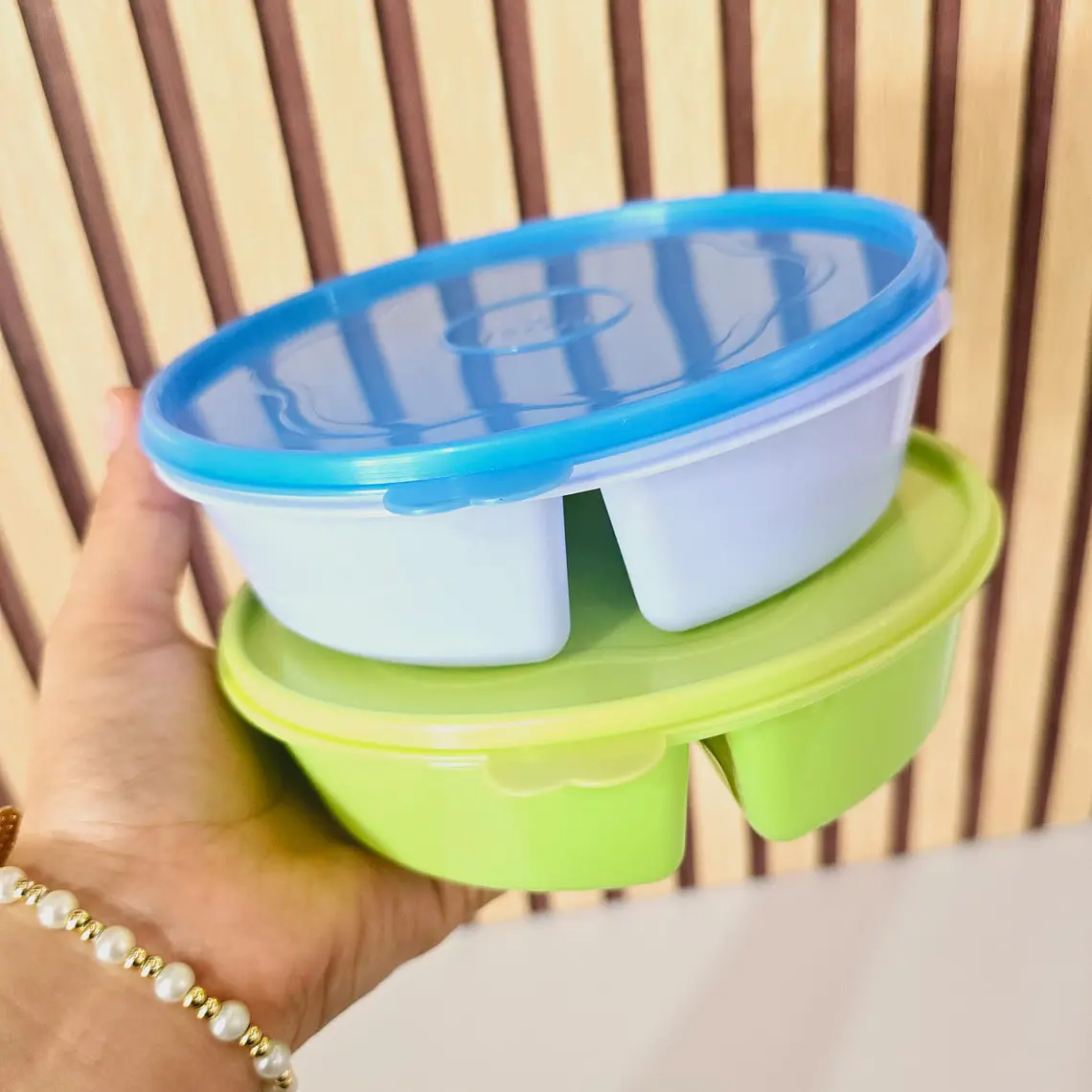 TUPPER ECONÓMICO 500ML TRES COMPARTIMENTOS MOD# S/M 2