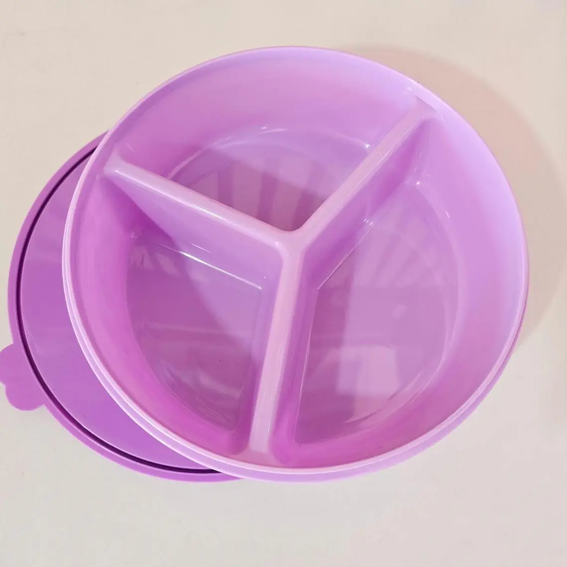 TUPPER ECONÓMICO 500ML TRES COMPARTIMENTOS MOD# S/M 3