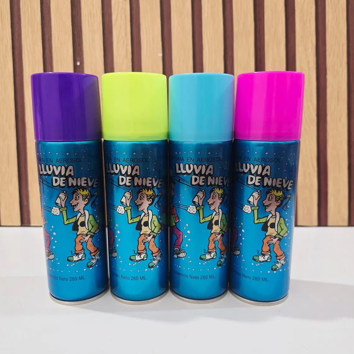 ESPUMA BLANCA EN AEROSOL (LLUVIA DE NIEVE) DE 260ML MOD# 2013 1