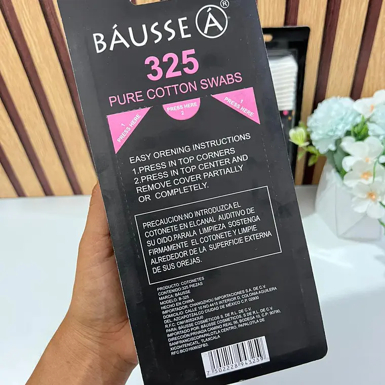 CAJITA CON 325 COTONETES MOD# B-325 3