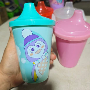 VASITO DE 340ML CON PIPETA ECONÓMICO PLASDIL MOD# 02  🐻- COPIAR