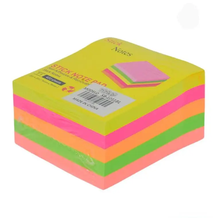 BLOC DE 400 NOTAS ADHESIVAS  POSTIK  MOD#SB-1011BL 1