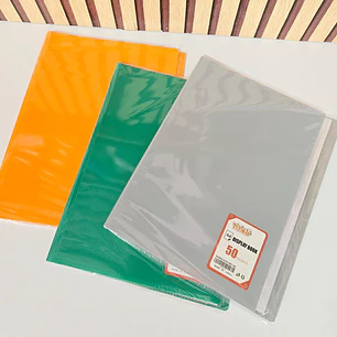 CARPETA CON 50 PROTECTORES DE HOJA ORGANIZADOR A4 MOD# SN-009-50J