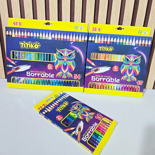 COLORES BORRABLES  TITIKÖ MOD# TK-0019Q, 21Q, 22Q