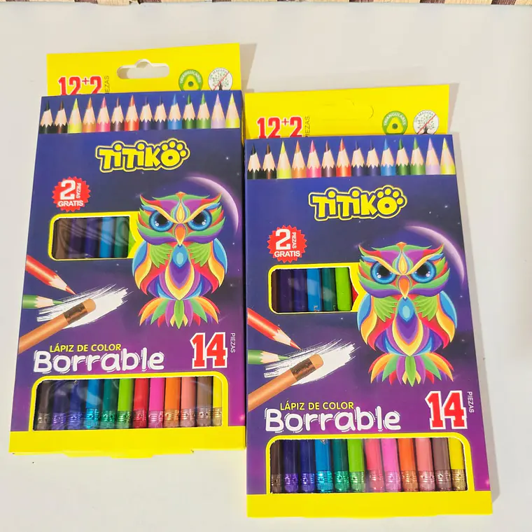 COLORES BORRABLES BUHO TITIKÖ MOD# TK-0019Q, 21Q, 22Q 2