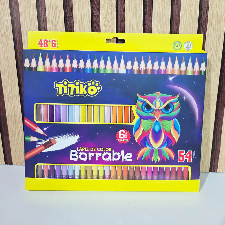 COLORES BORRABLES BUHO TITIKÖ MOD# TK-0019Q, 21Q, 22Q 4