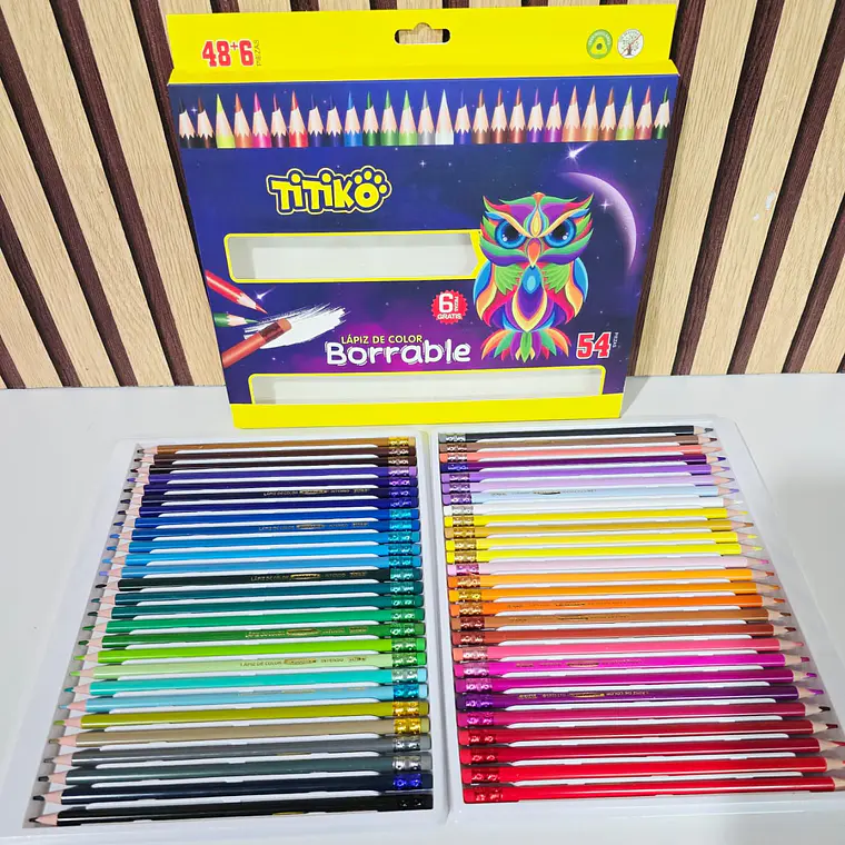 COLORES BORRABLES BUHO TITIKÖ MOD# TK-0019Q, 21Q, 22Q 5