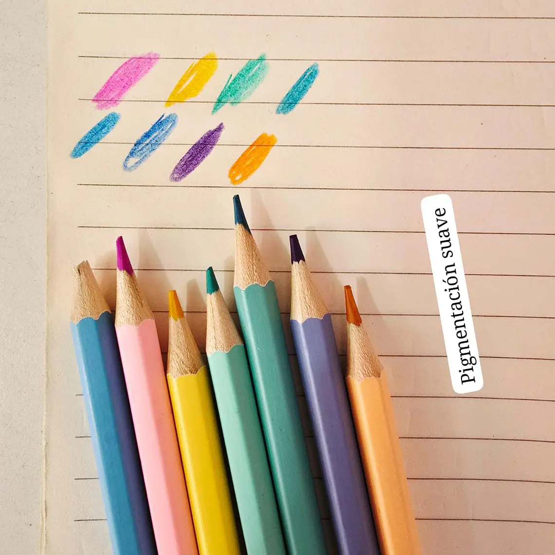 (COLORES) PASTEL COLOR PENCILS MOD# B-0010Q Y 11Q 5