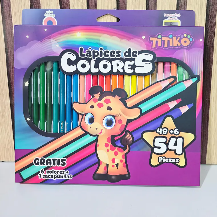 CAJITA MORADA CON COLORES (JIRAFA) 🦒 MOD# TK-0219Q, 16Q, 17Q 2