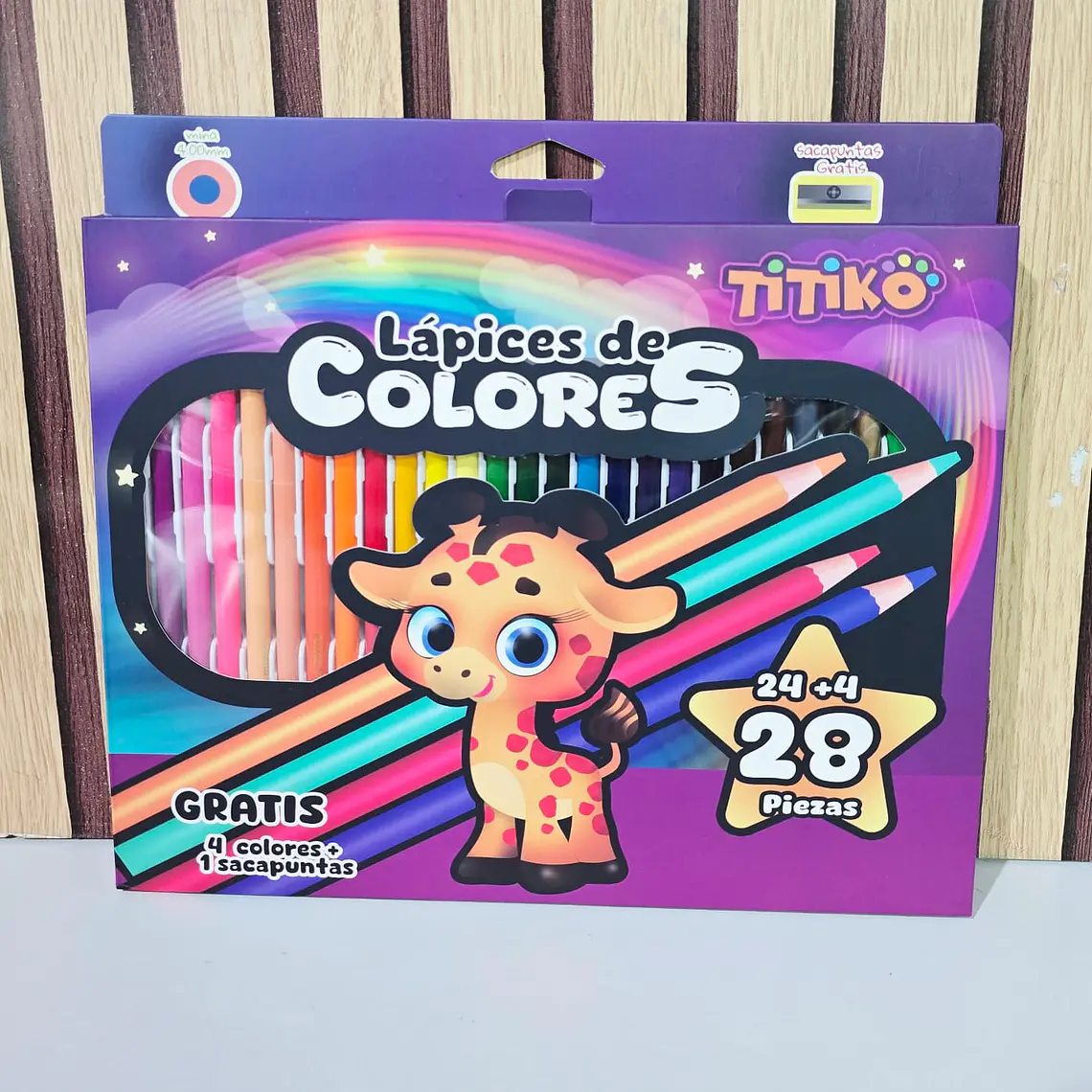 CAJITA MORADA CON COLORES (JIRAFA) 🦒 MOD# TK-0219Q, 16Q, 17Q 3