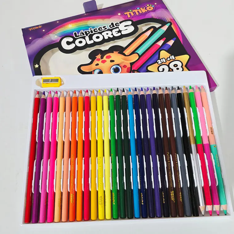 CAJITA MORADA CON COLORES (JIRAFA) 🦒 MOD# TK-0219Q, 16Q, 17Q 5