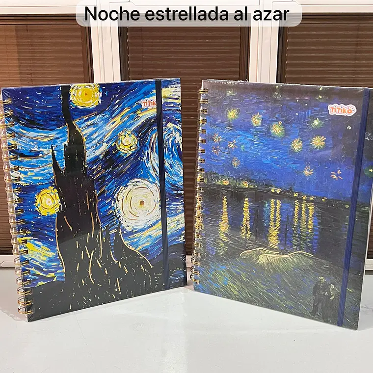 (RAYAS) LIBRETA PROFESIONAL VANGOGH 100 HOJAS PASTA DURA  TITIKO MOD # TK-0138BJ 12