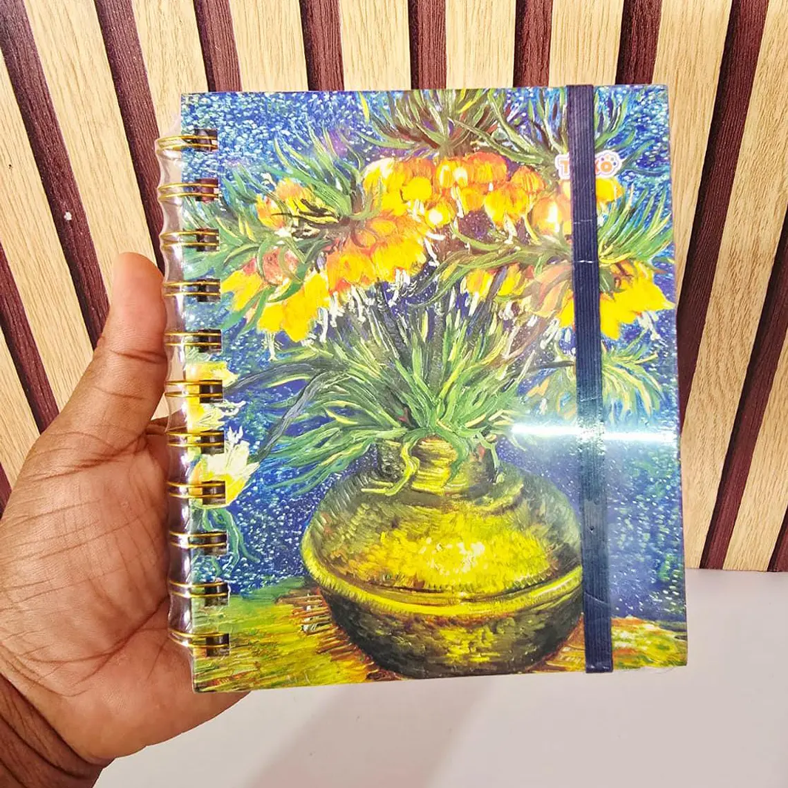 (RAYAS) LIBRETA PEQUEÑA CON 100 HOJAS DISEÑO VANGOGH MOD# TK-0159BJ 8