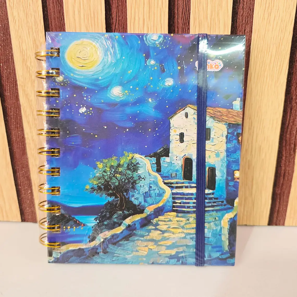 (CUADROS) LIBRETA PEQUEÑA CON 100 HOJAS DISEÑO VANGOGH MOD# TK-0161BJ 6