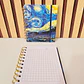 (CUADROS) LIBRETA PEQUEÑA CON 100 HOJAS DISEÑO VANGOGH MOD# TK-0161BJ - Miniatura 7