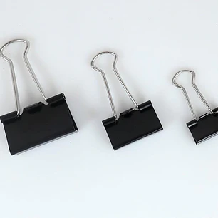 CAJITA CON 12 BINDER CLIPS PARA CARPETA MOD# WJ-100-19, 15, 32 📂