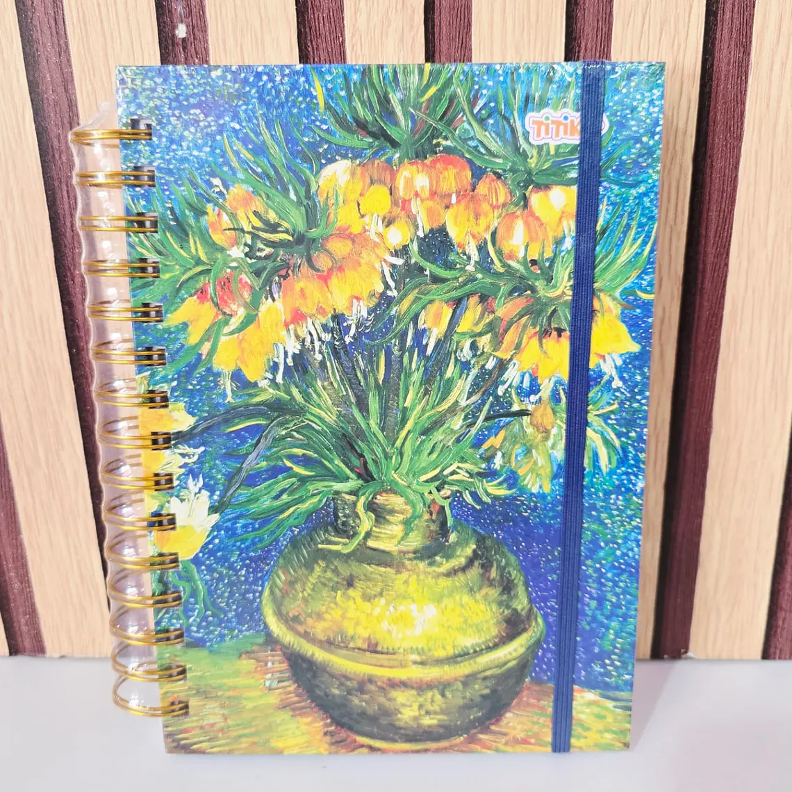 (CUADROS) LIBRETA MEDIANA CON 200 HOJAS MOD# TK-0166BJ 2