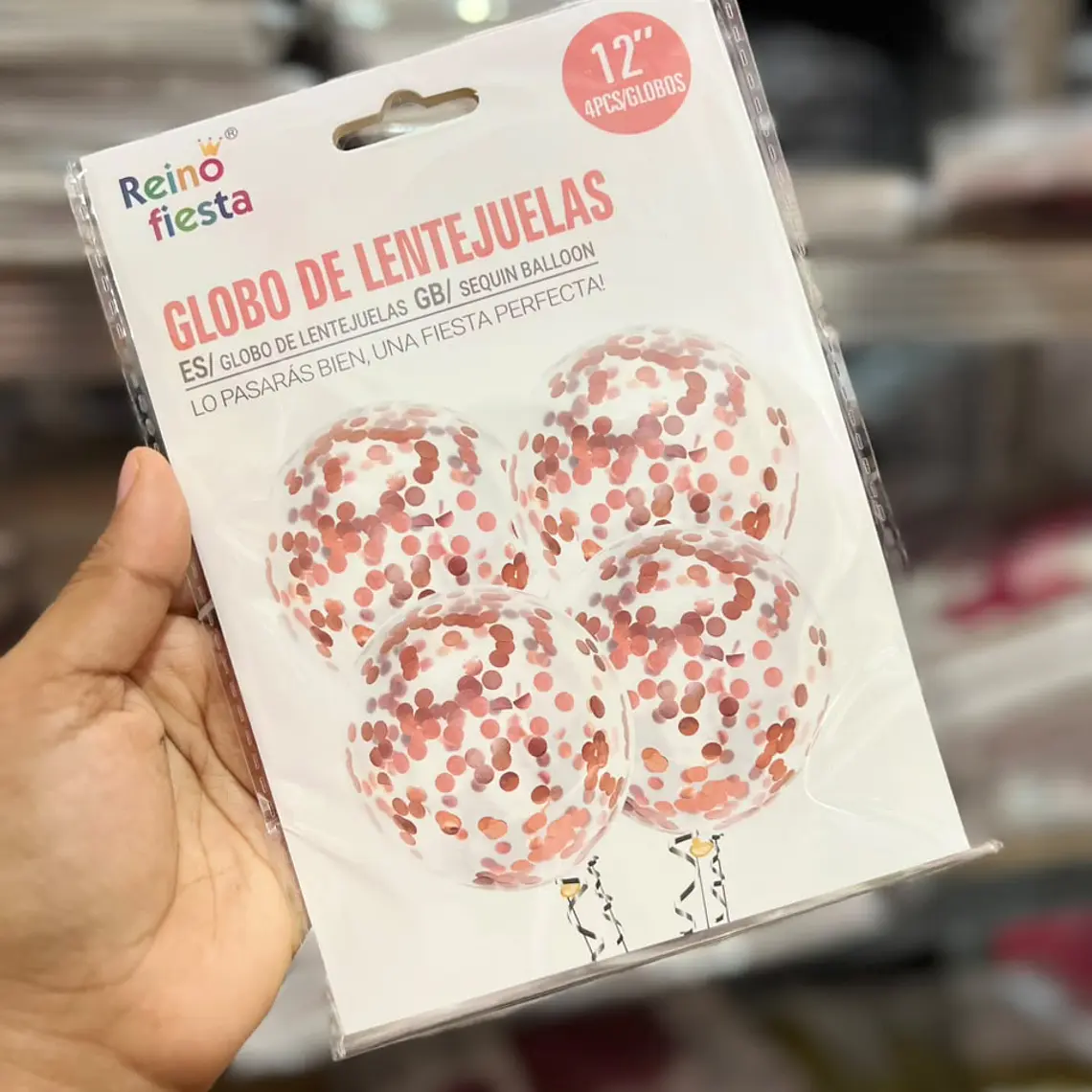 SET DE GLOBOS LENTEJUELAS #12