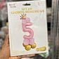 SET DE GLOBOS COLOR ROSA CON GLOBOS Y  CORONITA  MOD# 62017-62026👑 - Miniatura 8