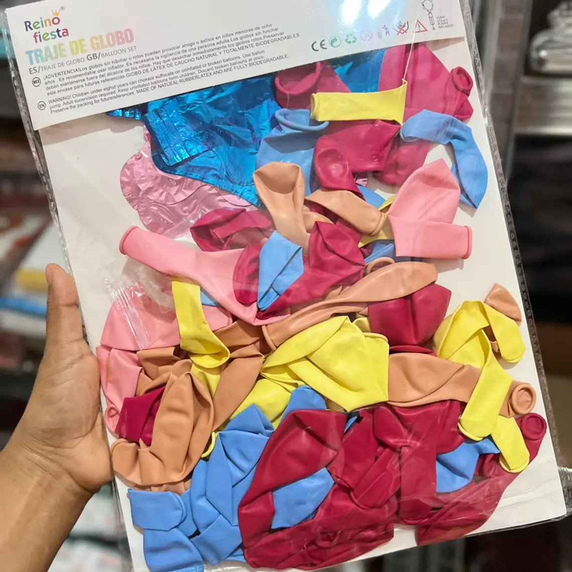 SET DE GLOBOS Y ESTRELLAS 82PZ MOD#61686 2