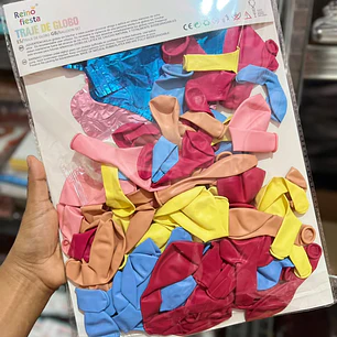 SET DE GLOBOS Y ESTRELLAS 82PZ MOD#61686