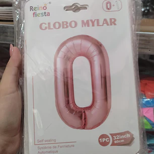 GLOBO ROSA MYLAR 32