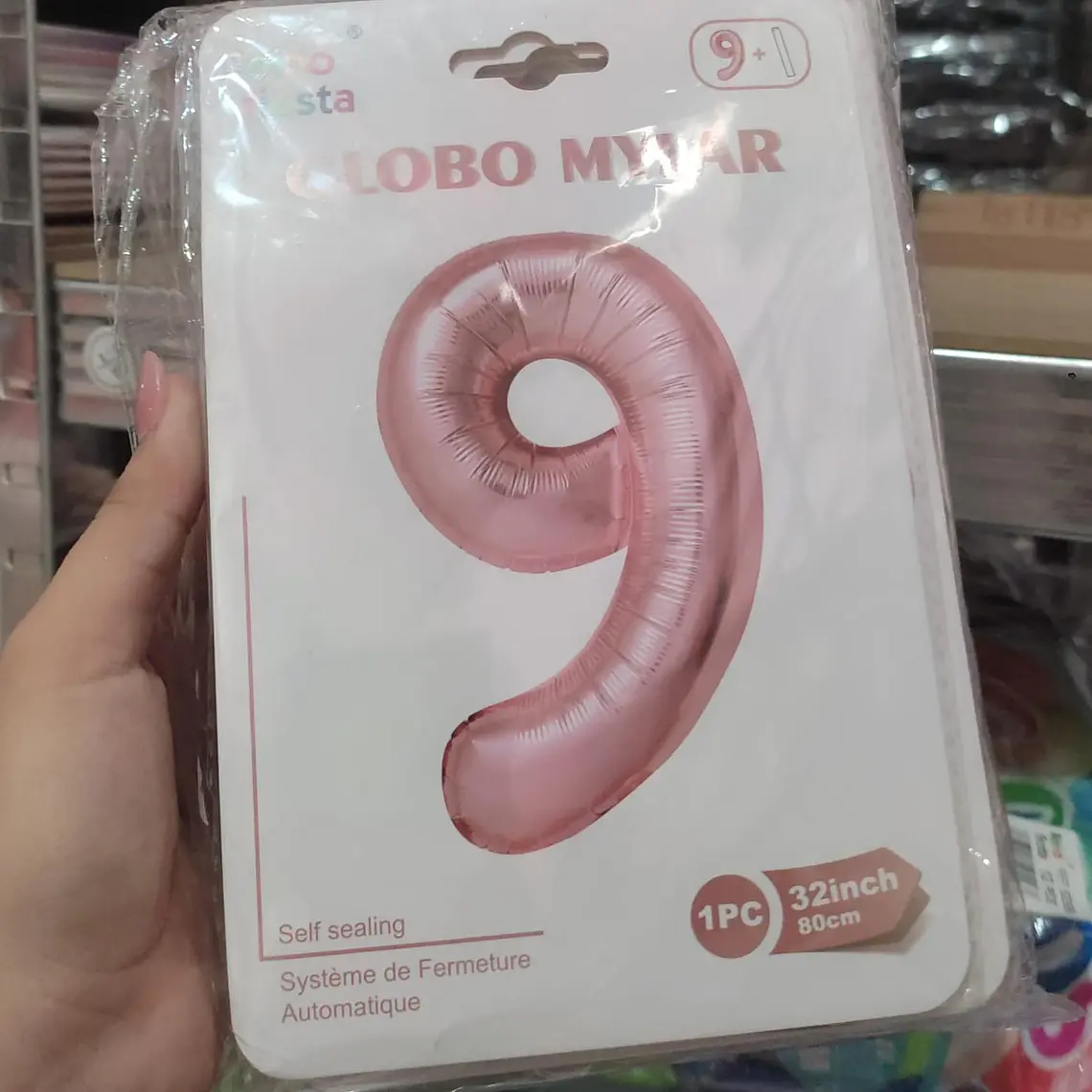 GLOBO ROSA MYLAR 32
