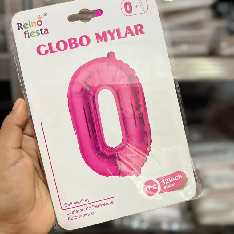 GLOBO COLOR METÁLICO FIUSHA DE MYLAR/80CM MOD# 52215-52224 2