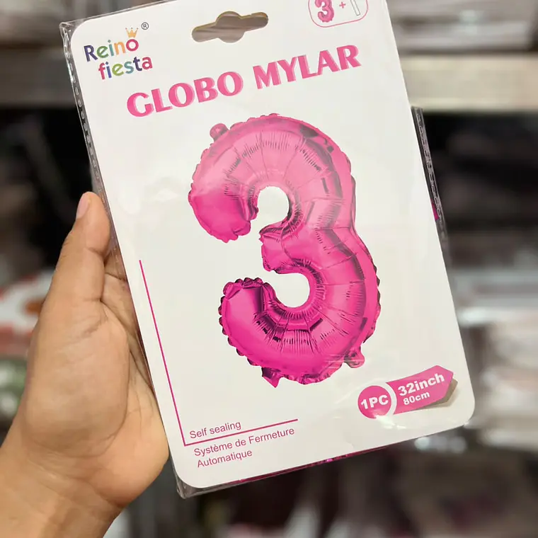GLOBO COLOR METÁLICO FIUSHA DE MYLAR/80CM MOD# 52215-52224 5