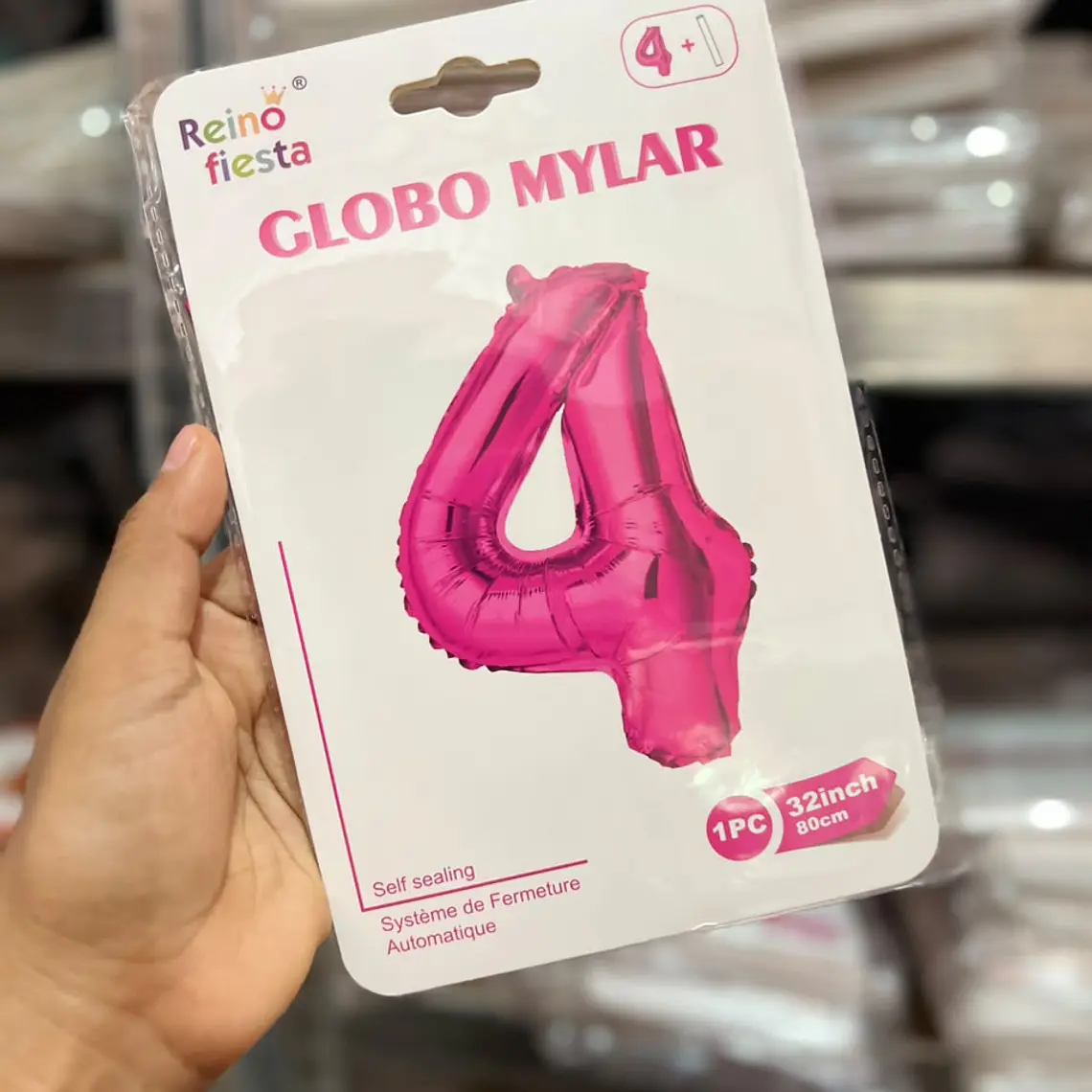 GLOBO COLOR METÁLICO FIUSHA DE MYLAR/80CM MOD# 52215-52224 6