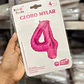 GLOBO COLOR METÁLICO FIUSHA DE MYLAR/80CM MOD# 52215-52224 - Miniatura 6
