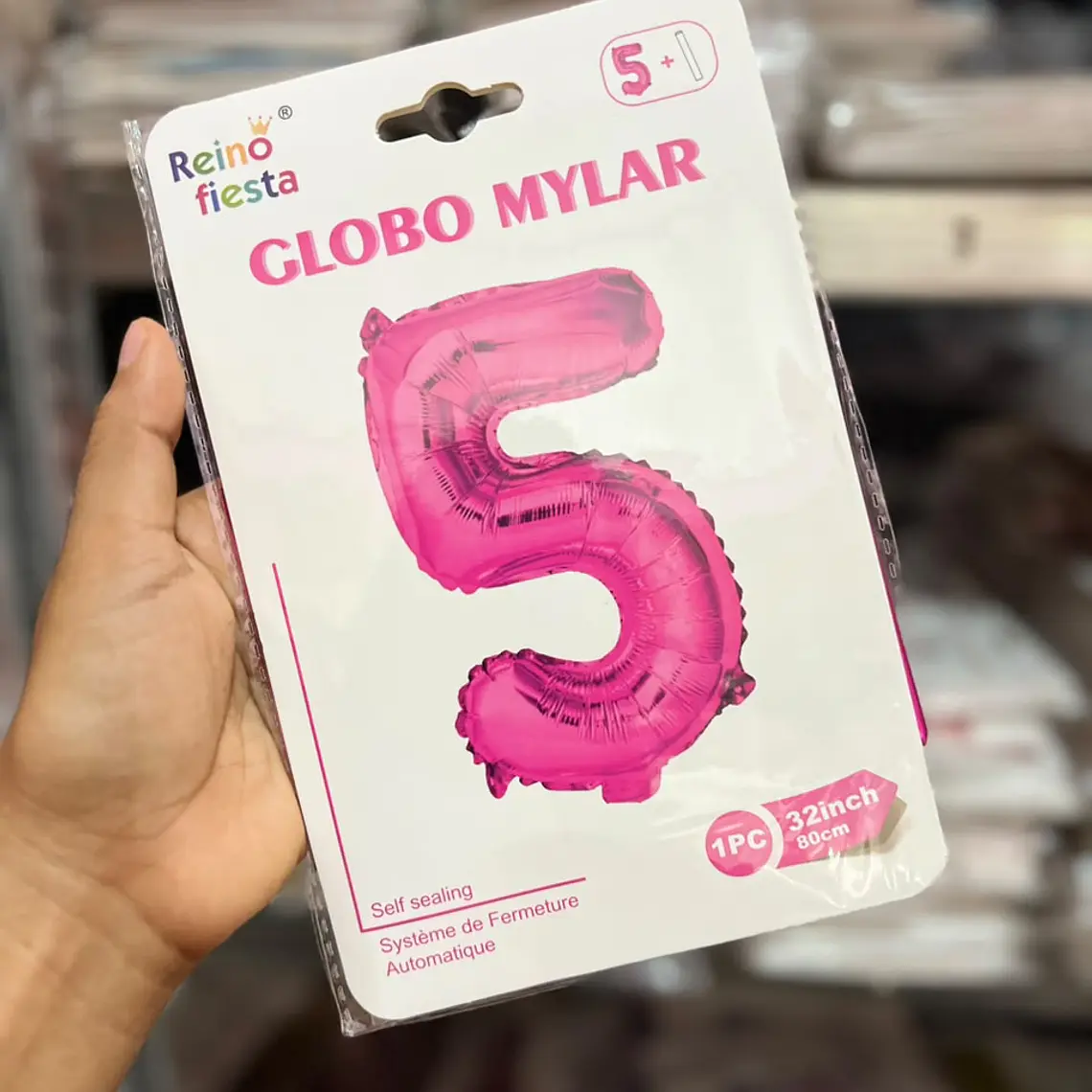 GLOBO COLOR METÁLICO FIUSHA DE MYLAR/80CM MOD# 52215-52224 7