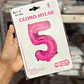 GLOBO COLOR METÁLICO FIUSHA DE MYLAR/80CM MOD# 52215-52224 - Miniatura 7