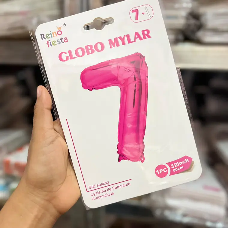GLOBO COLOR METÁLICO FIUSHA DE MYLAR/80CM MOD# 52215-52224 9