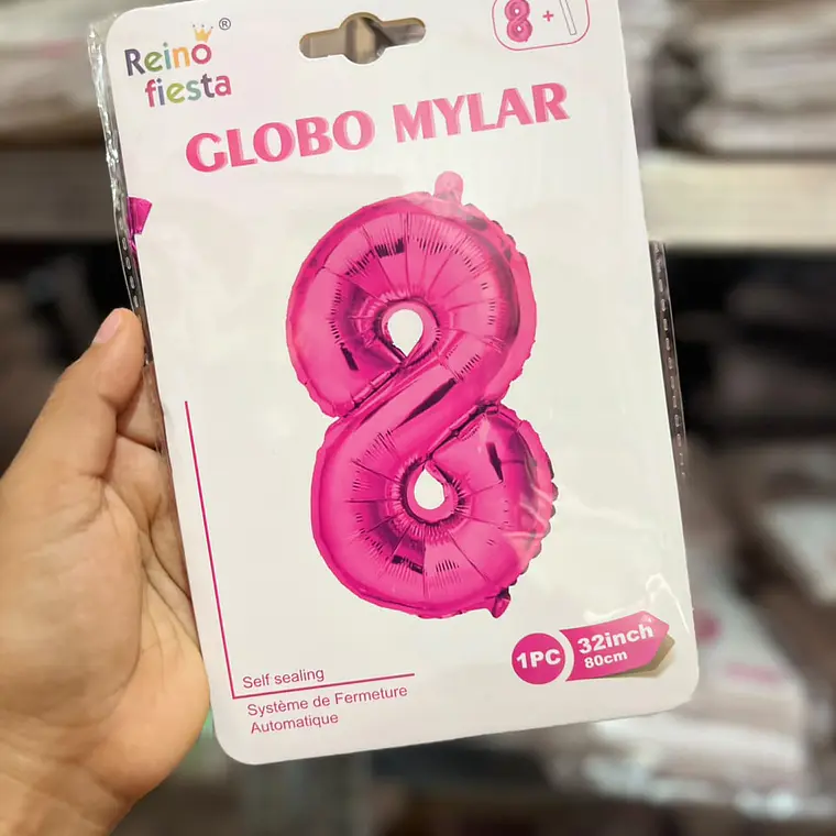 GLOBO COLOR METÁLICO FIUSHA DE MYLAR/80CM MOD# 52215-52224 10