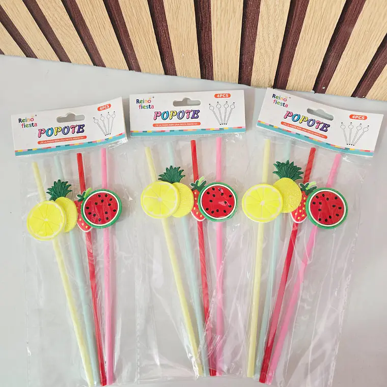 BOLSITA CON 4 POPOTES CON FIGURAS 3D MOD# 60677-6678 2