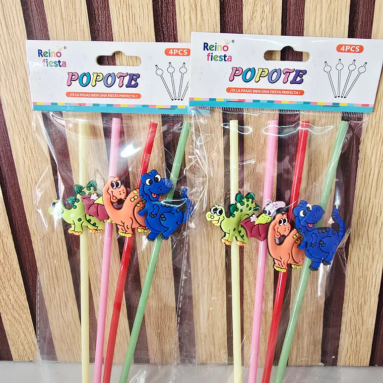 BOLSITA CON 4 POPOTES CON FIGURAS 3D MOD# 60677-6678 3
