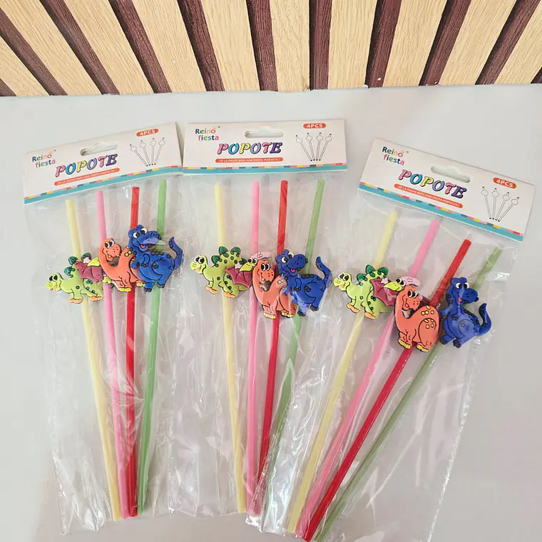 BOLSITA CON 4 POPOTES CON FIGURAS 3D MOD# 60677-6678 4