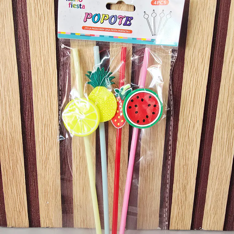 BOLSITA CON 4 POPOTES CON FIGURAS 3D MOD# 60677-6678 5