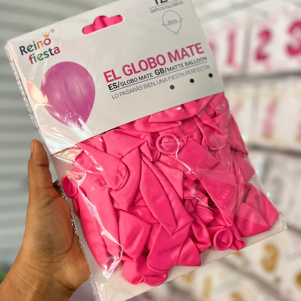 BOLSA CON 50 GLOBOS  12