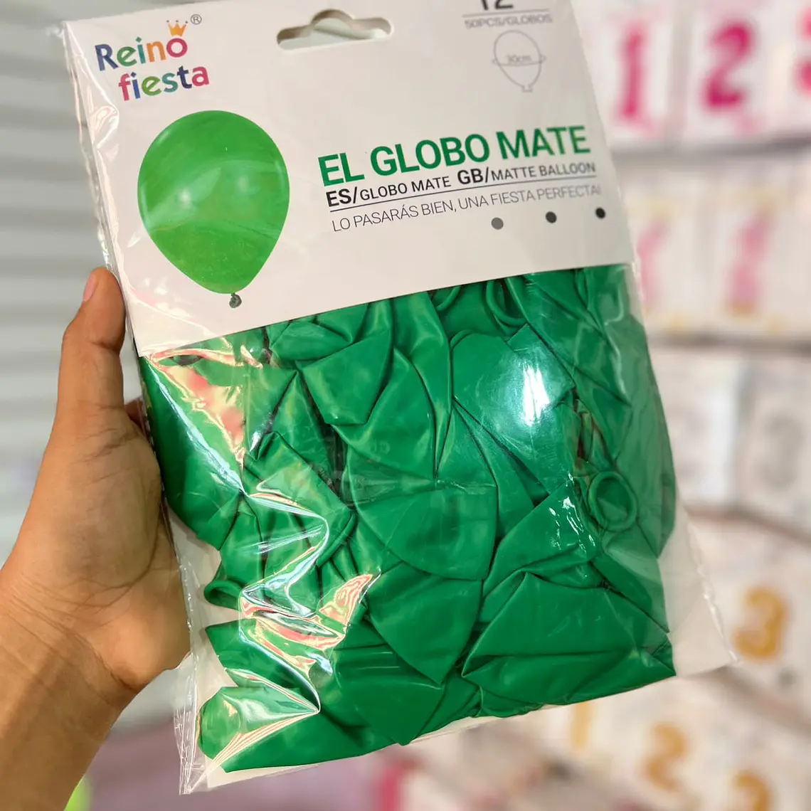 BOLSA CON 50 GLOBOS  12