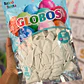 BOLSA CON 50 GLOBOS DE COLORES 12