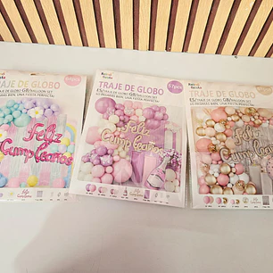SET DE GLOBOS VARIOS DISEÑOS (FELIZ CUMPLEAÑOS) PARA DECORAR MOD# 61680-61688