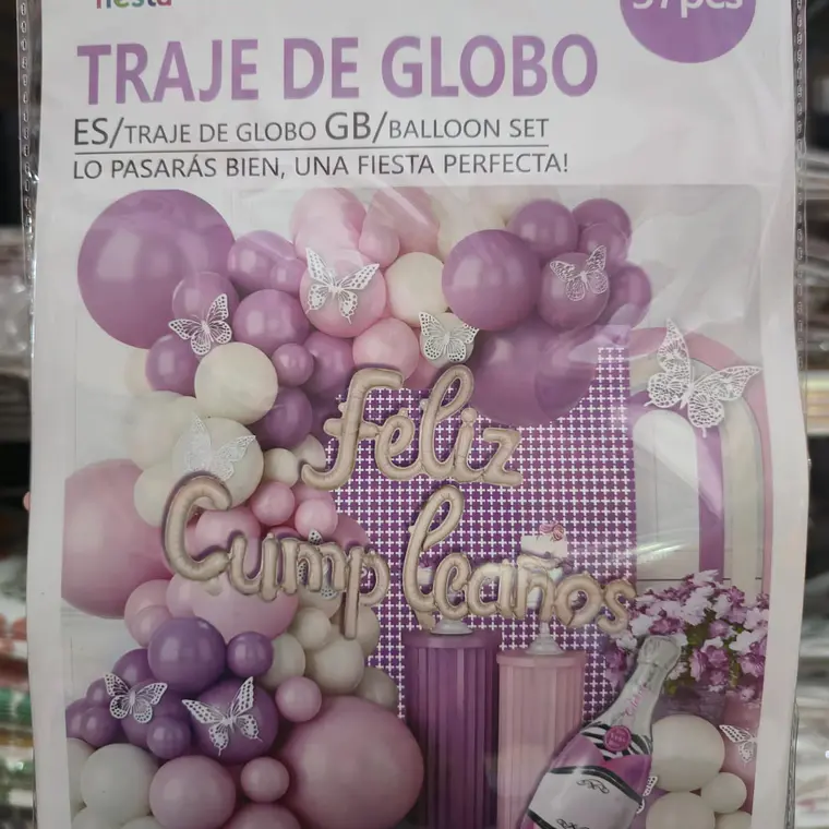 SET DE GLOBOS VARIOS DISEÑOS (FELIZ CUMPLEAÑOS) PARA DECORAR MOD# 61680-61688 2
